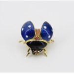 Enamel brooch