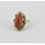 Ring with coral