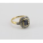 Ring with sapphire