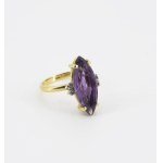 Ring with amethyst