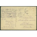 HUCULSZCZYZNA - Rafts on the Black Cheremosh, No. 126, Art. Fot. M. Senkowski Publishing House, Kosow 1926, sepia print,