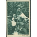 HUCULSZCZYZNA - Hutsul Kobziarz, 482, A.H.N [Nadwórna], green print, ca. 1930