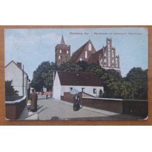 Brodnica (Kostolná ulica a farský kostol).