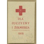 13 Red Cross fundraising stamp, For Fatherland and Soldier 1919 , letter red and white,