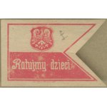 12 Save the Children fundraising stamp, print. red,