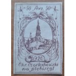 1920 Częstochowa District for Plebiscite 50 Mk.
