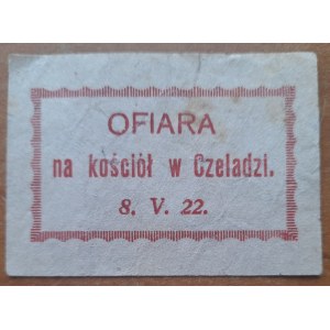 Obětování kostelu v Čeladii 8.V.1922.