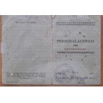 Przeworsk.Personalausweis for foreigner - Tadeusz Sztolf
