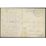 11 WARSAW - [German aviator in Reconnaissance Service over Warsaw], E.P. & Co., A.-G.L., col. print, 1914,