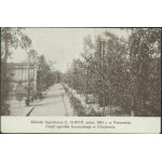 14 WARSAW - Horticultural Works C. ULRICH, Part of a French garden in Ulrichow, Zakł. Graf. B. Wierzbicki & S-ka, bronze print, ca. 1930