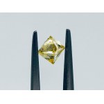NATURAL POLISHED DIAMOND 0.45 FANCY VIVID YELLOW - GEMOLOGICAL CERTIFICATE ATTACHED -I1 - GEMOLOGICAL CERTIFICATE ATTACHED - C30610-15-LC