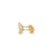 1.00 CT 18K YELLOW GOLD DIAMOND EARRINGS