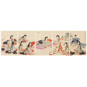 Toyohara Chikanobu (1838 - 1912 ), Svatební obřad , 1896