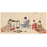 Toyohara Chikanobu (1838 - 1912 ), Tea Ceremony , 1896