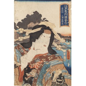 Kunisada Utagawa (1786 Edo - 1865 Edo), Takao courtesan, 1852