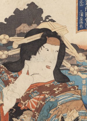 Kunisada Utagawa (1786 Edo - 1865 Edo), Kurtyzana Takao, 1852