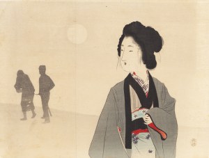 Tomioka Eisen (1864 - 1905), Kobieta i więzień , 1900
