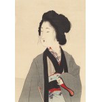 Tomioka Eisen (1864 - 1905), Frau und Gefangener, 1900