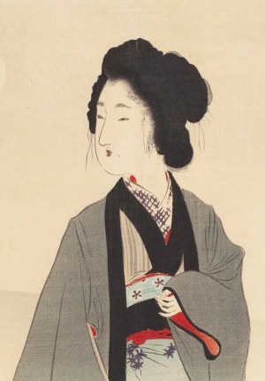 Tomioka Eisen (1864 - 1905), Kobieta i więzień , 1900