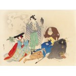 Takeuchi Keishu (1861 - 1942), Wisteria i inni bohaterowie ludowi, 1901