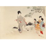 Takeuchi Keishu (1861 - 1942), Zabawy z dziećmi , 1896