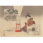 Tomioka Eisen (1864 - 1905), Deszczowa jesień, 1897