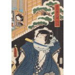 Utagawa Kunisada (1786 - 1864 ), The Story of Yasaburo , 1857