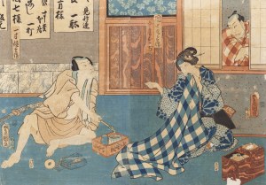 Utagawa Kunisada (1786 - 1864 ), Szuka rzemiosła , 1855