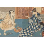 Utagawa Kunisada (1786 - 1864 ), À la recherche d'un métier, 1855