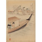 Toshiaki Nakazawa (1864 - 1921 ), Łódź na Sumidzie, 1900