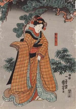 Utagawa Kuniyoshi (1797 - 1861 ), Męskie konkury , 1847