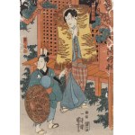 Utagawa Kuniyoshi (1797 - 1861 ), Męskie konkury , 1847
