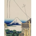 Hokusai Katsushika (1760 - 1849 ), Mont Fuji vu de la rue Suruga à Edo , 1971
