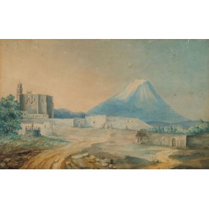 VIEW OF POPOCATÉPETL, ca. 1840