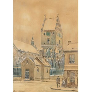 Franciszek SUNDERLAND, MARIAC CHURCH AT THE NEW CITY IN WARSAW, circa 1930.