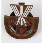 state sports badge, brown