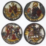 FOUR stained glass windows, Germany, 1598