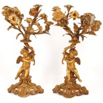 A Pair of Candelabra, France, 19th century.