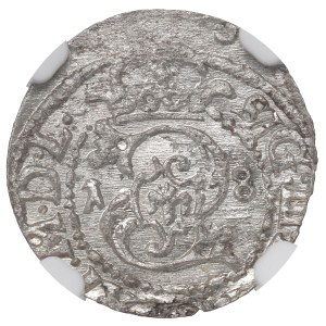 Sigismund III, Schilling 1618, Vilnius - NGC MS64