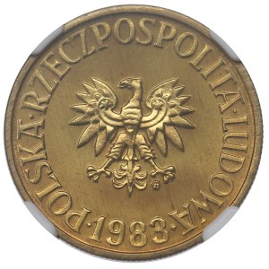 PRL, 5 złotych 1983 - NGC MS67