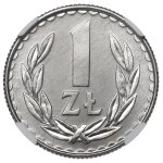 PRL, 1 zloty 1988 - DOUBLE DIE NGC MS67