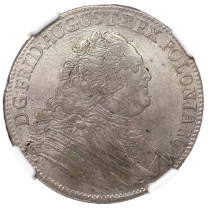 August III, 1/3 thaler 1753, Dresden - NGC MS61