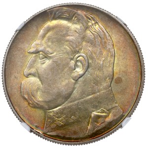 II Republic of Poland, 10 zloty 1939 Pilsudski - NGC MS64