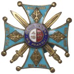 II RP, Badge of the Association of Former Volunteers of the Polish Army in France - Galmet Sosnowiec