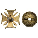 II RP, Badge of the Association of Former Volunteers of the Polish Army in France - Galmet Sosnowiec