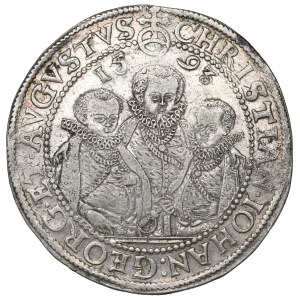 Germany, Saxony, Christian II, John Georg and August, Thaler 1593