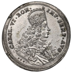 Nemecko, Karol VI., strieborný dukát 1712, Norimberg