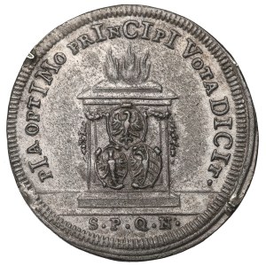 Nemecko, Karol VI., strieborný dukát 1712, Norimberg
