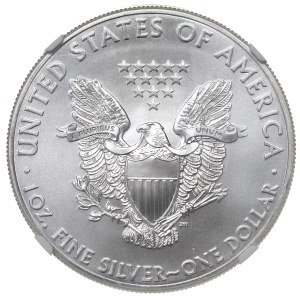 USA, Dollar 2015 W - Silberunze NGC MS69
