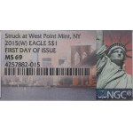 USA, Dollar 2015 W - ounce of silver NGC MS69